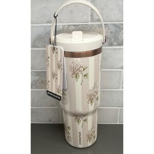 Hydrapeak Gold Ice Ivory Hydrangea Flower Garden Cottagecore Botanical Tumbler